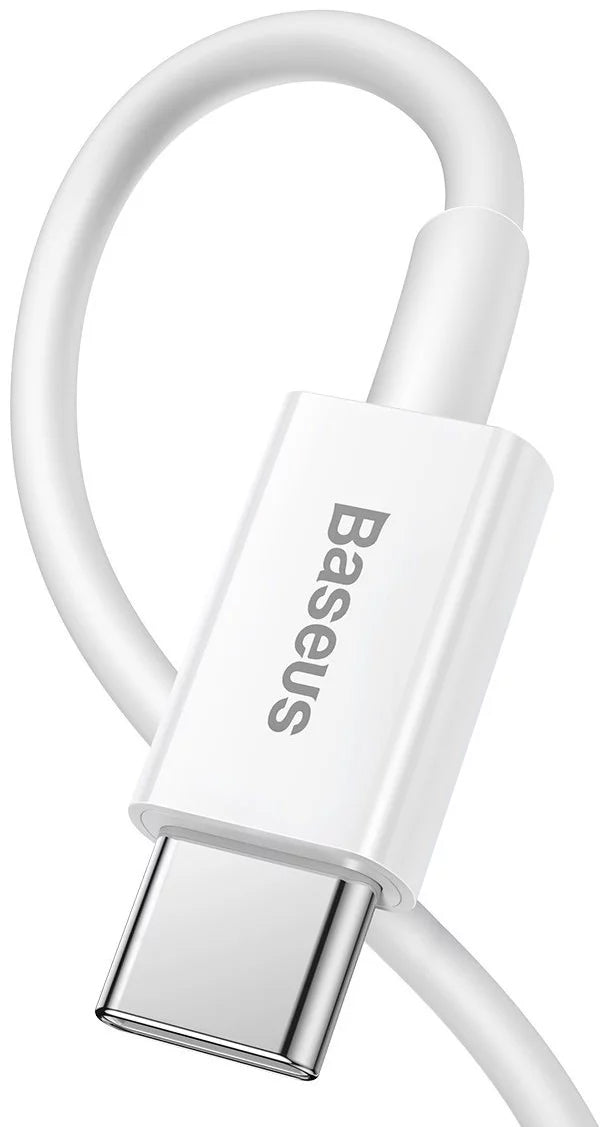 Cabo de carregamento e dados USB-C - Lightning Baseus Superior Series, 20W, 1,5 m, branco CATLYS-B02
