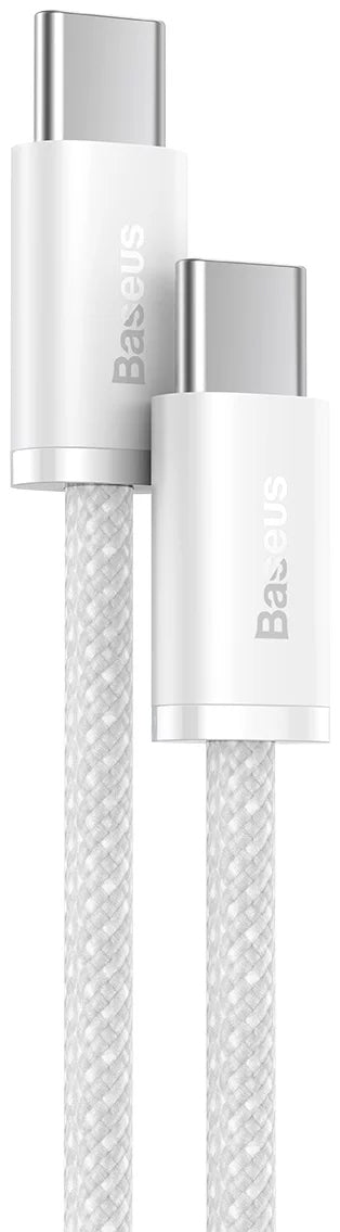 Cabo de carregamento e dados USB-C - USB-C Baseus Dynamic Series, 100W, 1m, Branco CALD000202