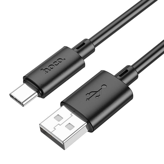 Cabo de carregamento e dados USB-A - USB-C HOCO X88, 18W, 1m, preto