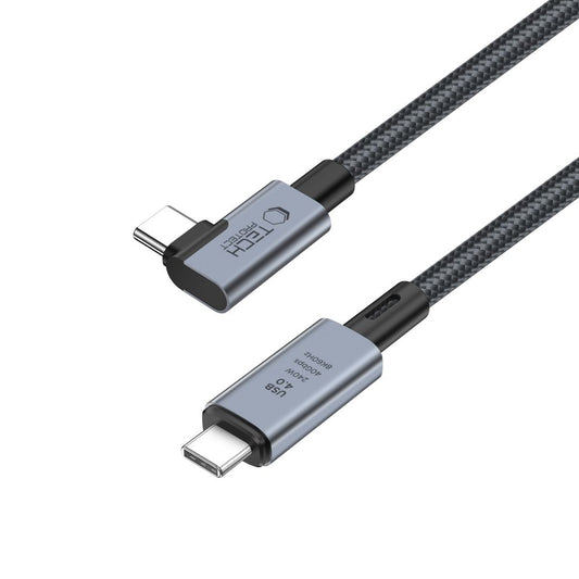 Cabo de carregamento e dados USB-C - USB-C Tech-Protect Ultraboost Max L, 240 W, 1,5 m, cinzento