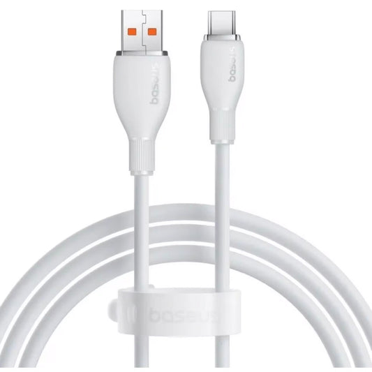 Cabo de Dados e Carregamento USB-A - USB-C Baseus Pudding, 100W, 2m, Branco P10355703221-01
