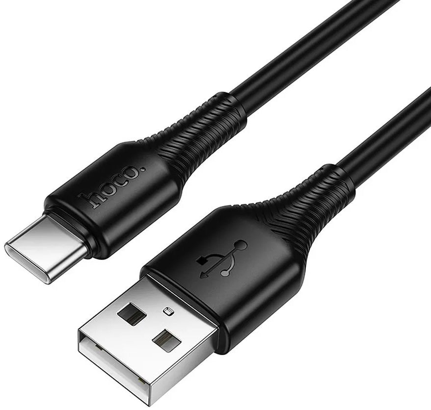 Cabo de Dados e Carregamento USB-A - USB-C HOCO X120, 60W, 1m, Preto