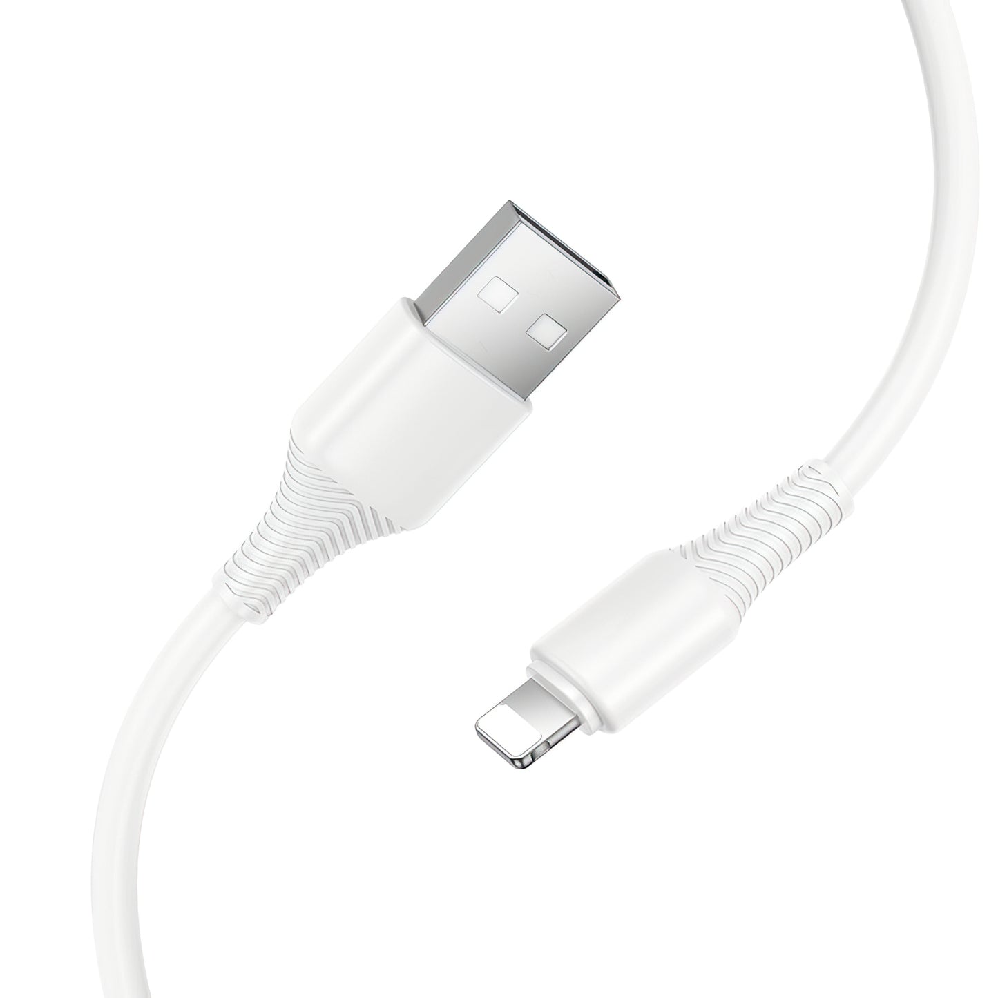 Cabo de Dados e Carregamento USB-A - Lightning HOCO X120, 18W, 1m, Branco