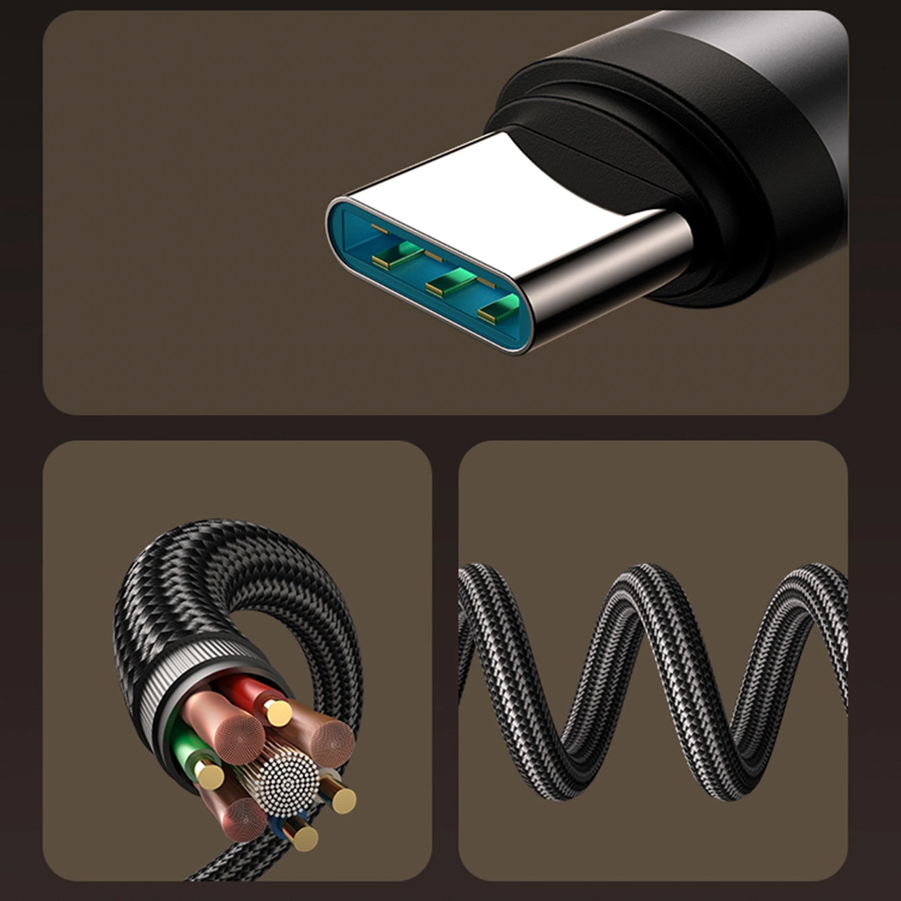 Cabo de Dados e Carregamento USB-C - USB-C Joyroom S-A56 EnjoyX Angled, 60W, 1.2m, Preto