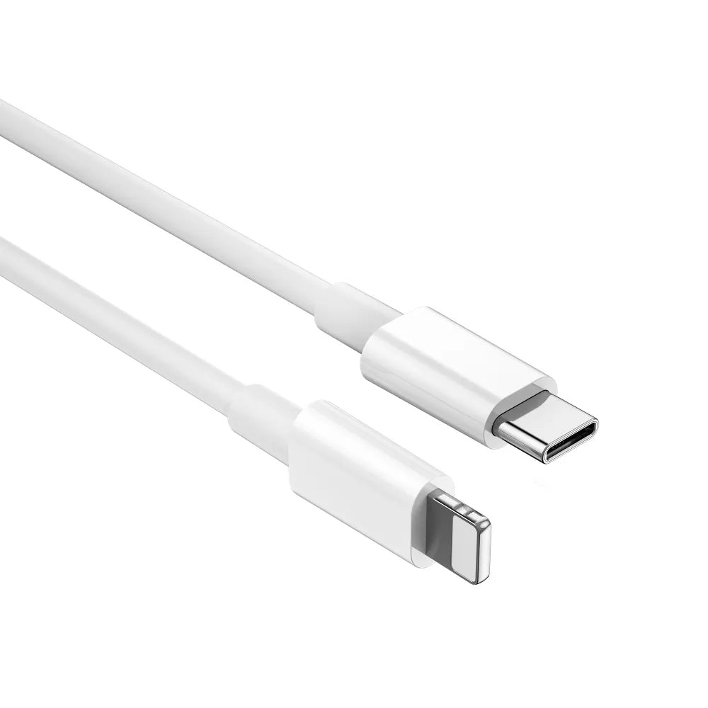 Cabo de Dados e Carregamento USB-C - Lightning WiWu Wi-C008, 30W, 1.2m, Branco