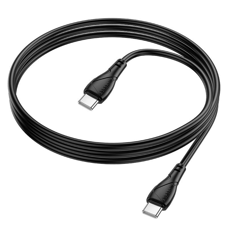 Cabo de Dados e Carregamento USB-C - USB-C Borofone BX121 Energy, 60W, 1m, Preto