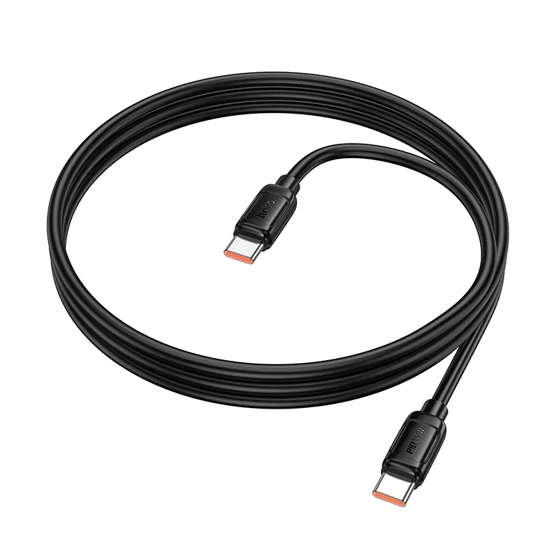 Cabo de Dados e Carregamento USB-C - USB-C HOCO X115, 240W, 1m, Preto