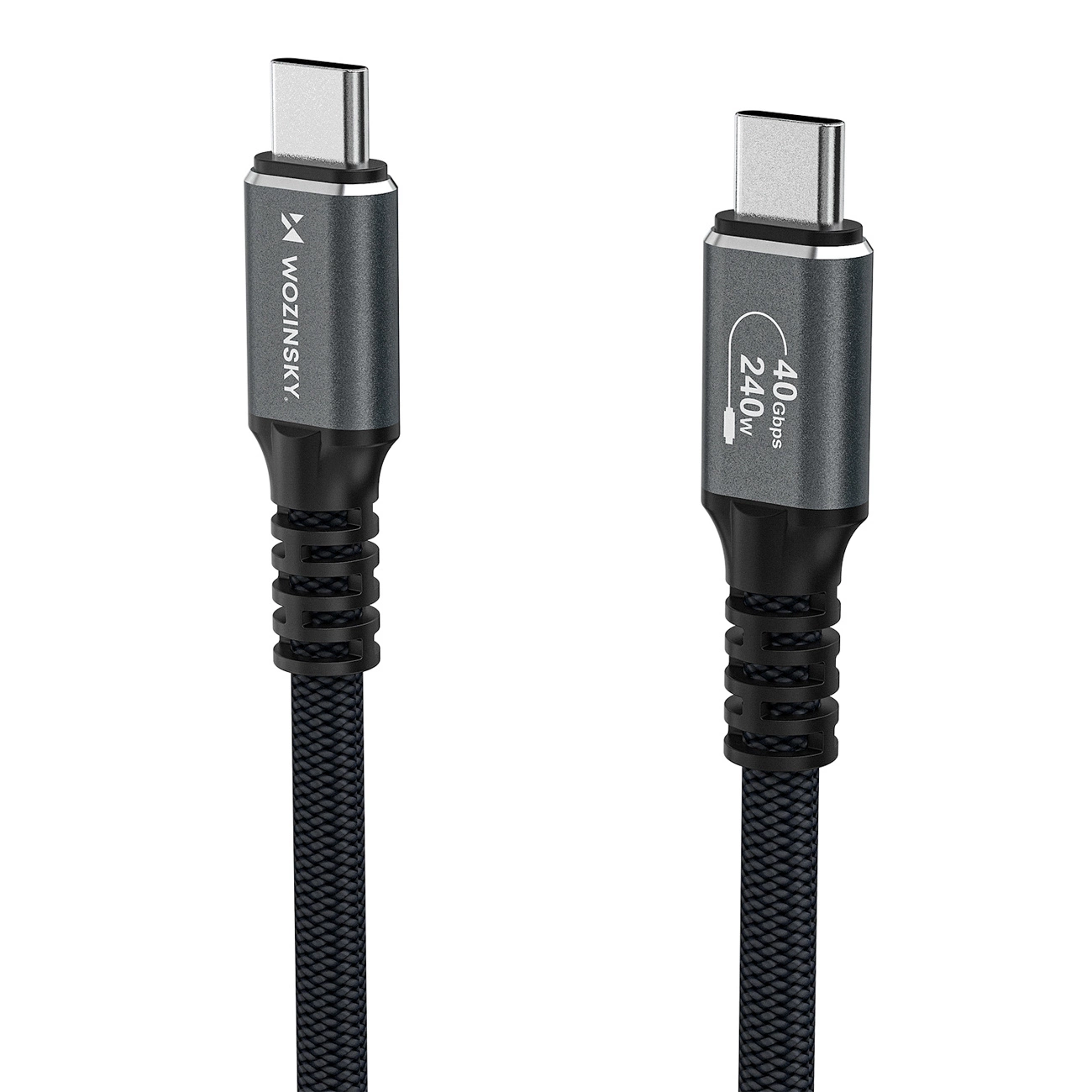 Cabo de Dados e Carregamento USB-C - USB-C WZK WPS-UY42S, 240W, 2m, Preto