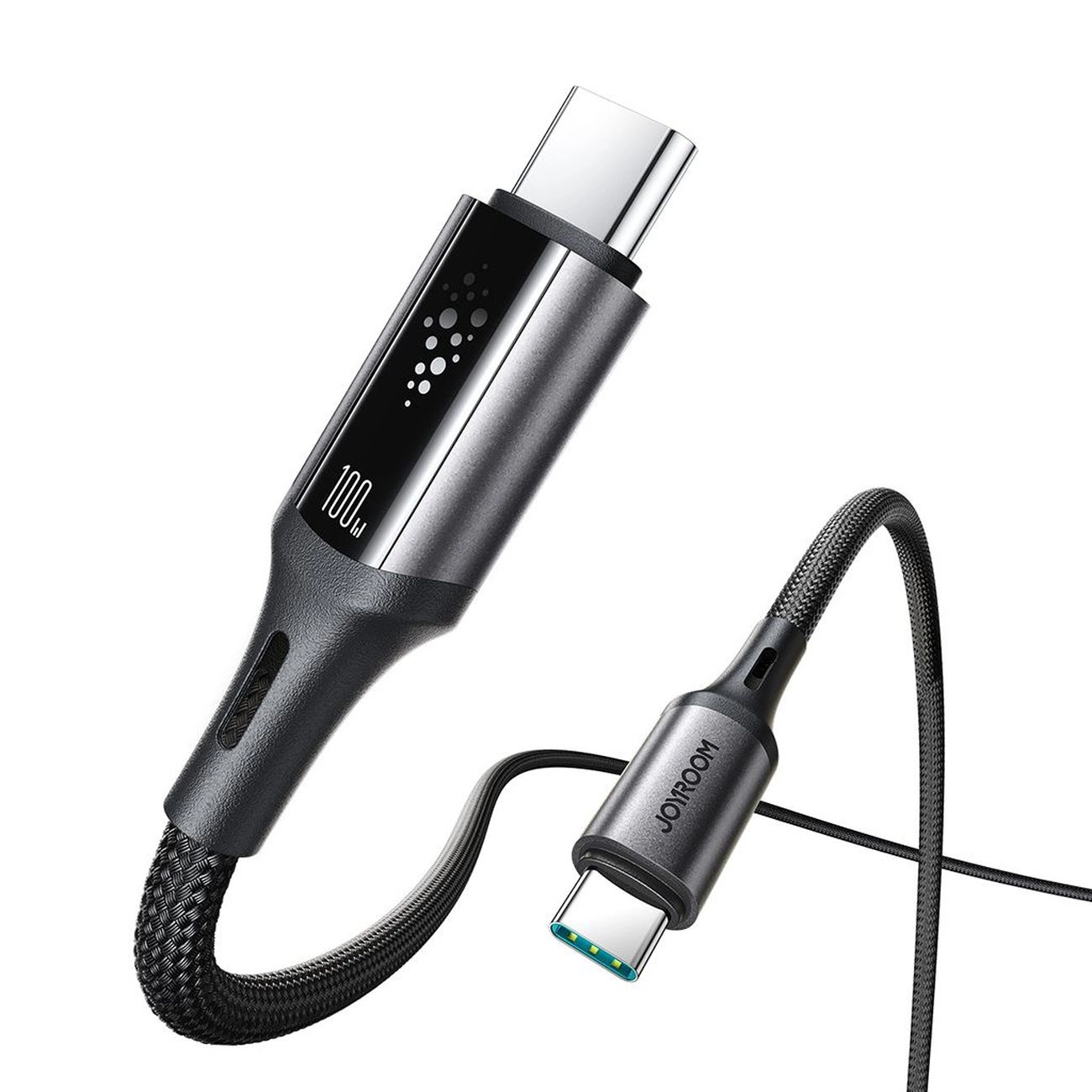 Cabo de Dados e Carregamento USB-C - USB-C Joyroom S-A60 StarTalk, 100W, 1.2m, Preto