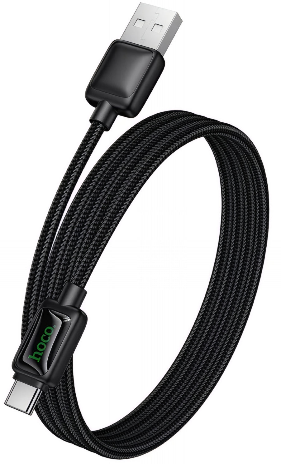 Cabo de Dados e Carregamento USB-A - USB-C HOCO U146, 36W, 1.2m, Preto