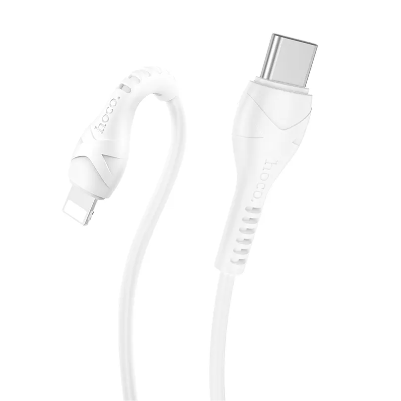 Cabo de Dados e Carregamento USB-C - Lightning HOCO X37, 27W, 1m, Branco