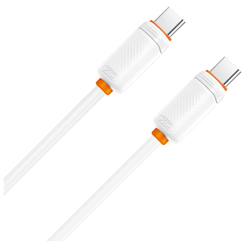 Cabo de Dados e Carregamento USB-C - USB-C XO Design NB-Q302B, 60W, 1m, Branco