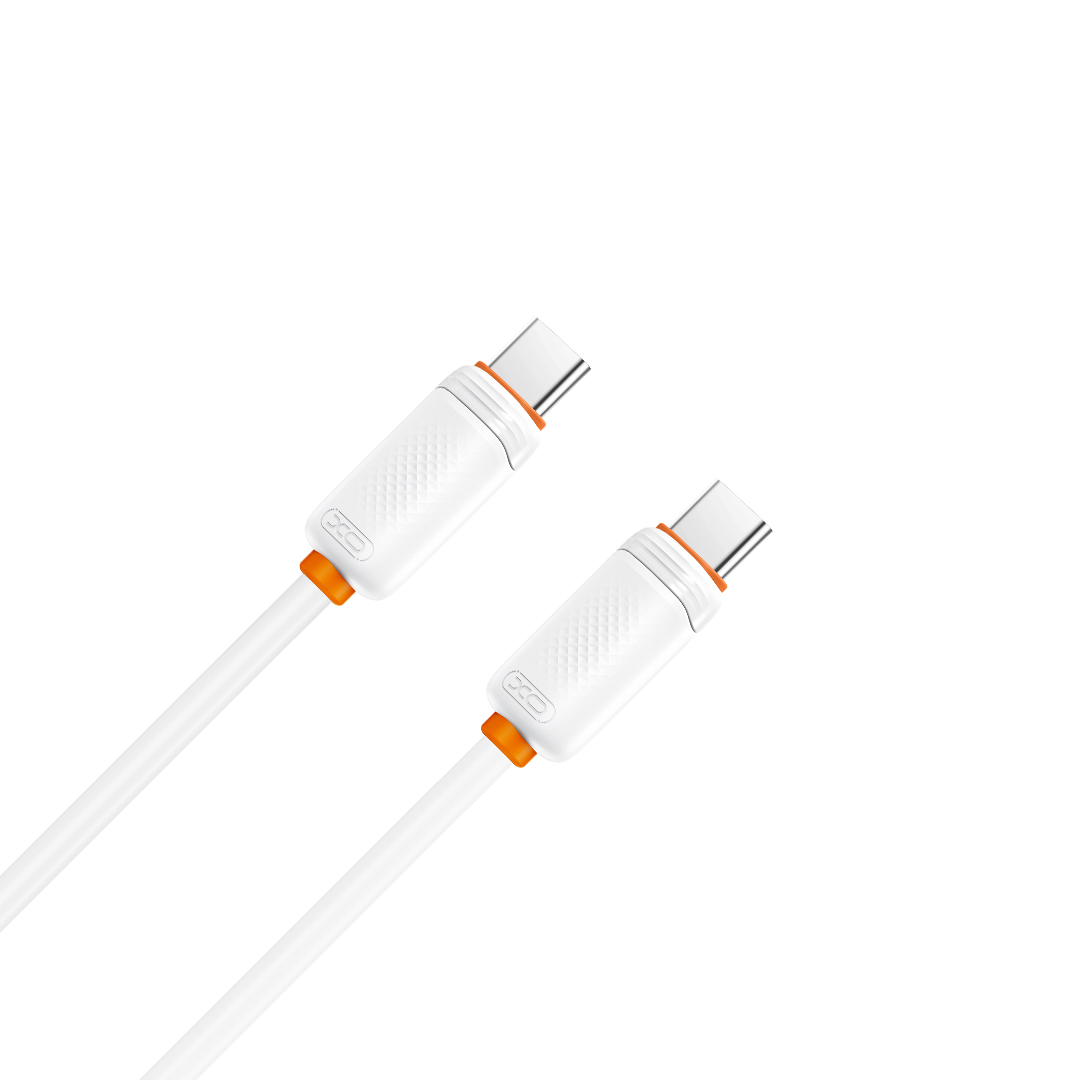 Cabo de Dados e Carregamento USB-C - USB-C XO Design NB-Q298, 240W, 1m, Branco