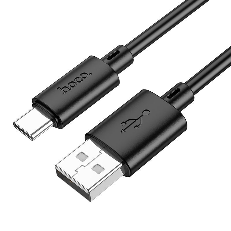 Cabo de Dados e Carregamento USB-A - USB-C HOCO X88, 18W, 2m, Preto