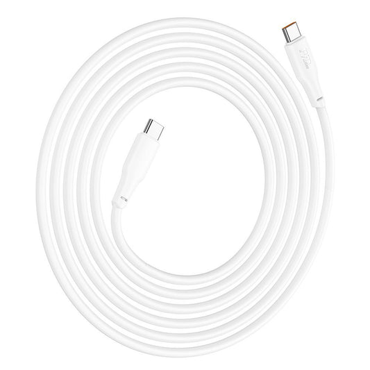 Cabo de carregamento e dados USB-C - USB-C HOCO X93 USB-C, 100W, 2m, Branco