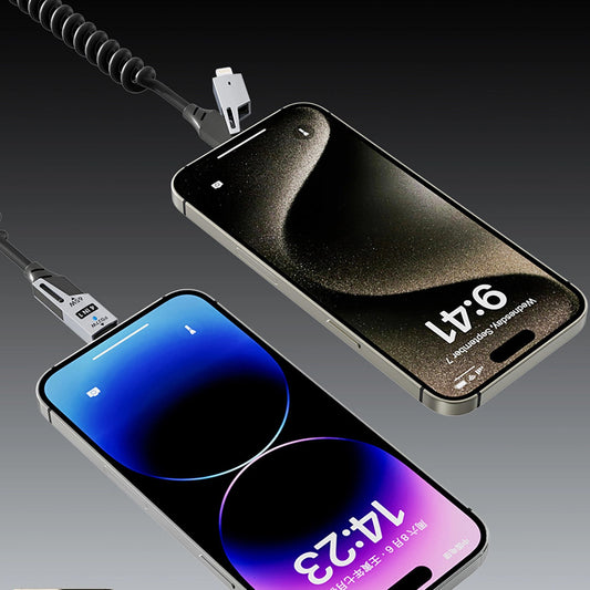 Cabo de Dados e Carregamento USB-A / USB-C - Lightning / USB-C Dudao L20 Pro, 65W, 1.5m, Preto