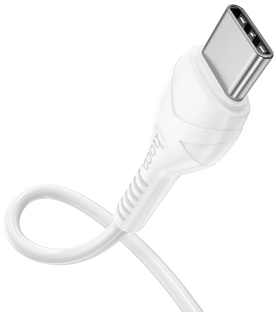 Cabo de Dados e Carregamento USB-C - USB-C HOCO X37, 60W, 1m, Branco