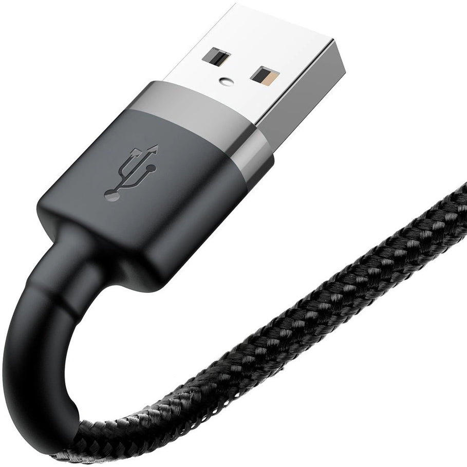 Cabo de carregamento e dados USB-A - Lightning Baseus Cafule, 18W, 0,5 m, cinzento CALKLF-AG1