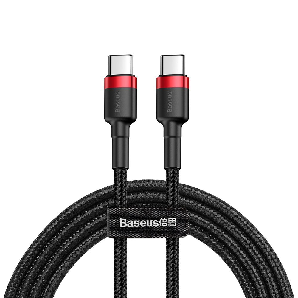 Cabo de carregamento e dados USB-C - Cabo USB-C Baseus Cafule, 60W, 2m, Vermelho CATKLF-H91
