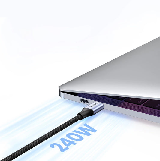 Cabo de carregamento e dados USB-C - USB-C UGREEN US535, 240W, 2m, cinzento