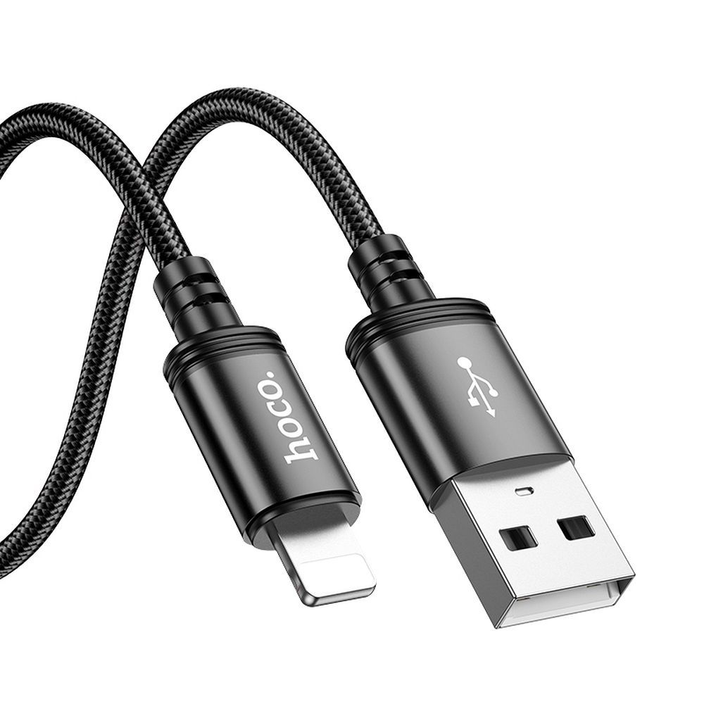 Cabo de Dados e Carregamento USB-A - Lightning HOCO X89, 18W, 2m, Preto