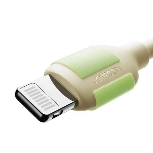 Cabo de Dados e Carregamento USB-C - Lightning Joyroom S-A53, 30W, 1.2m, Bege