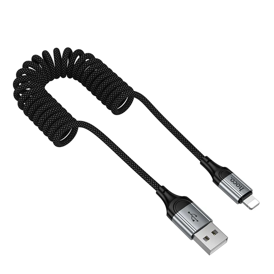 Cabo de Dados e Carregamento USB-A - Lightning HOCO X121, 27W, 1.5m, Preto