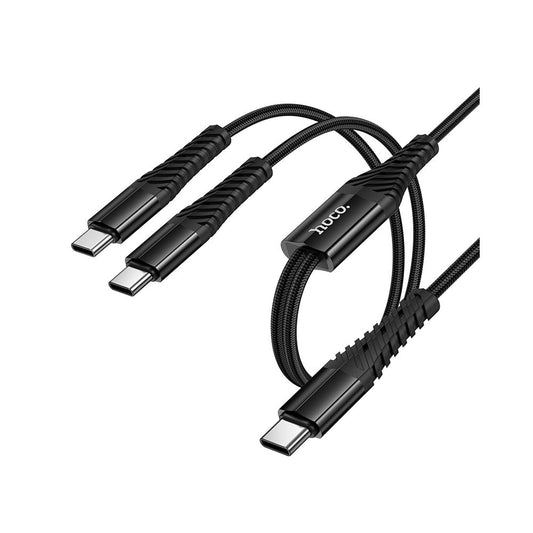 Cabo de Carregamento USB-C - 2 x USB-C HOCO X123, 10W, 1m, Preto