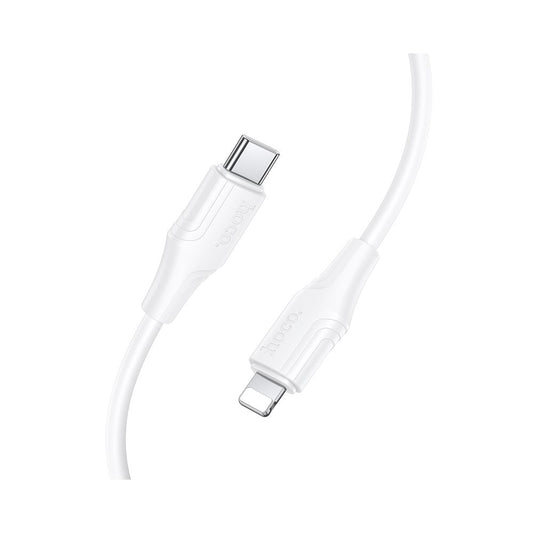 Cabo de Dados e Carregamento USB-C - Lightning HOCO X124, 27W, 1m, Branco
