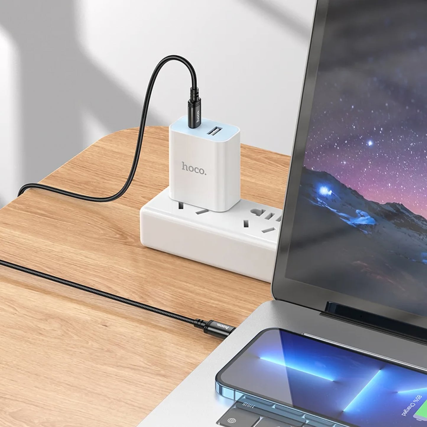 Cabo de Dados e Carregamento USB-C - USB-C HOCO X91, 60W, 3m, Preto