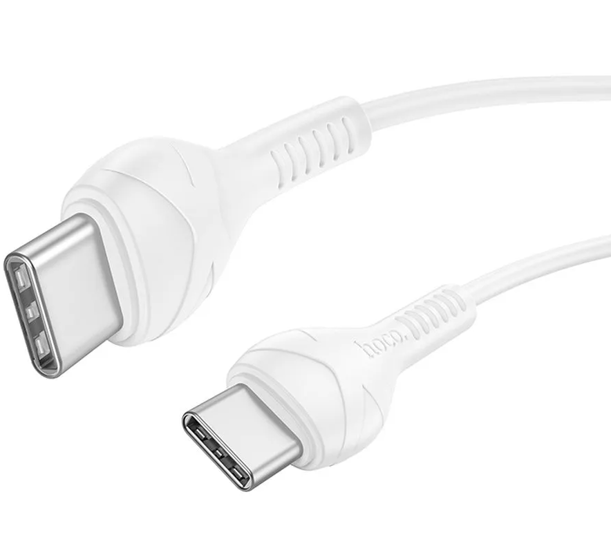 Cabo de Dados e Carregamento USB-C - USB-C HOCO X37, 60W, 1m, Branco