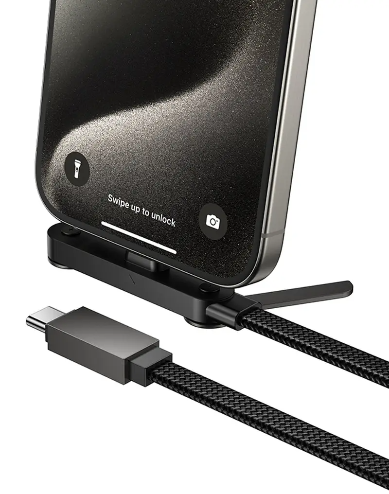 Cabo de Dados e Carregamento USB-C - USB-C HOCO U150 Exquisite, 60W, 1,2m, Preto