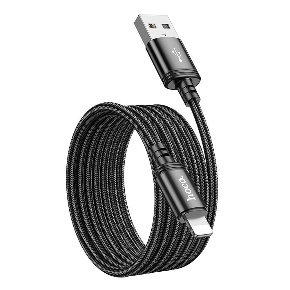 Cabo de Dados e Carregamento USB-A - Lightning HOCO X89, 18W, 2m, Preto