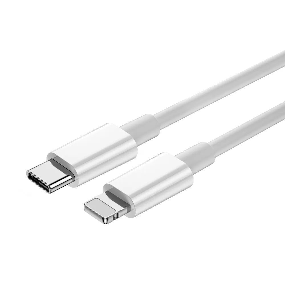 Cabo de Dados e Carregamento USB-C - Lightning WiWu Wi-C008, 30W, 1.2m, Branco