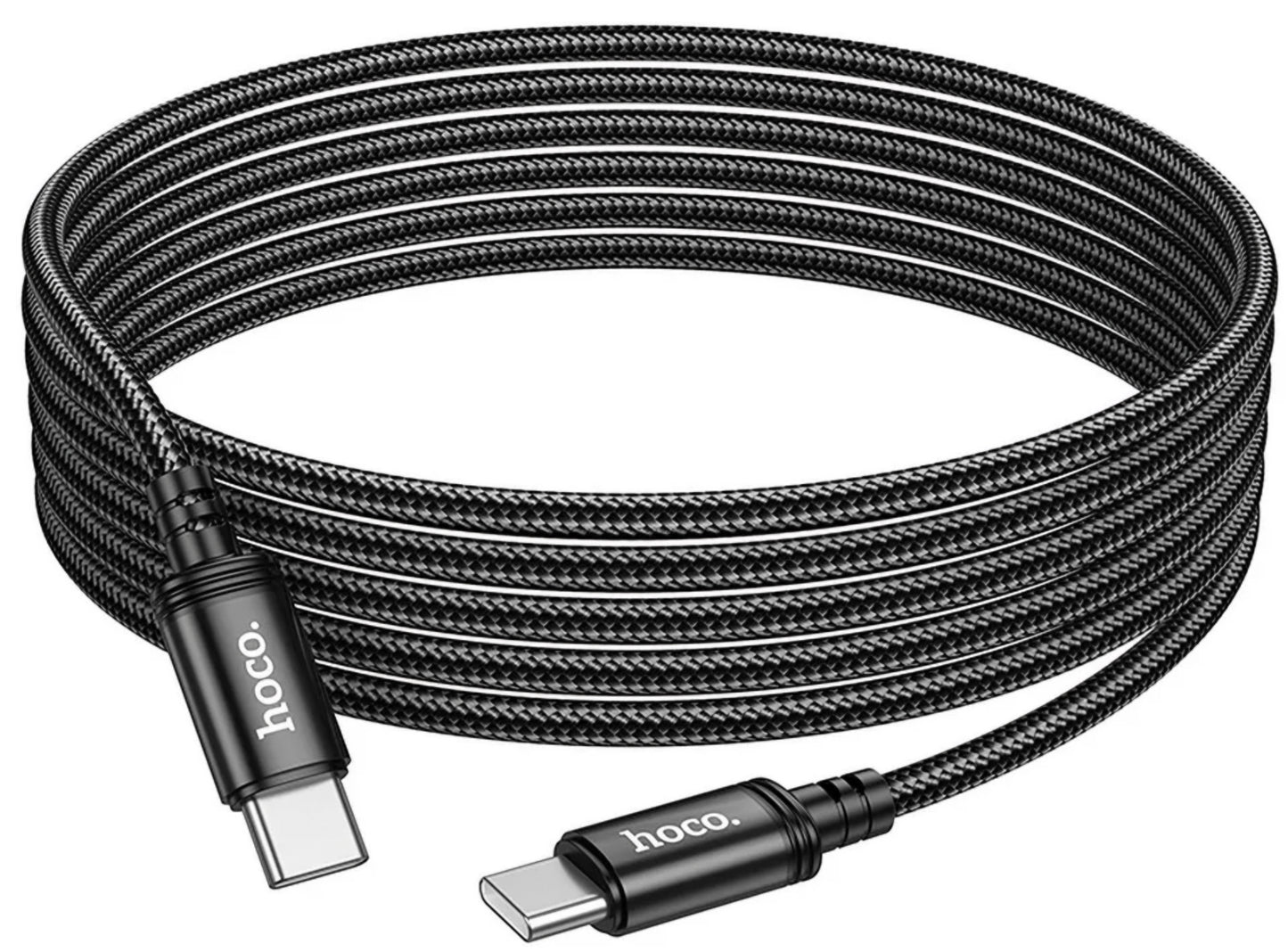 Cabo de Dados e Carregamento USB-C - USB-C HOCO X91, 60W, 3m, Preto