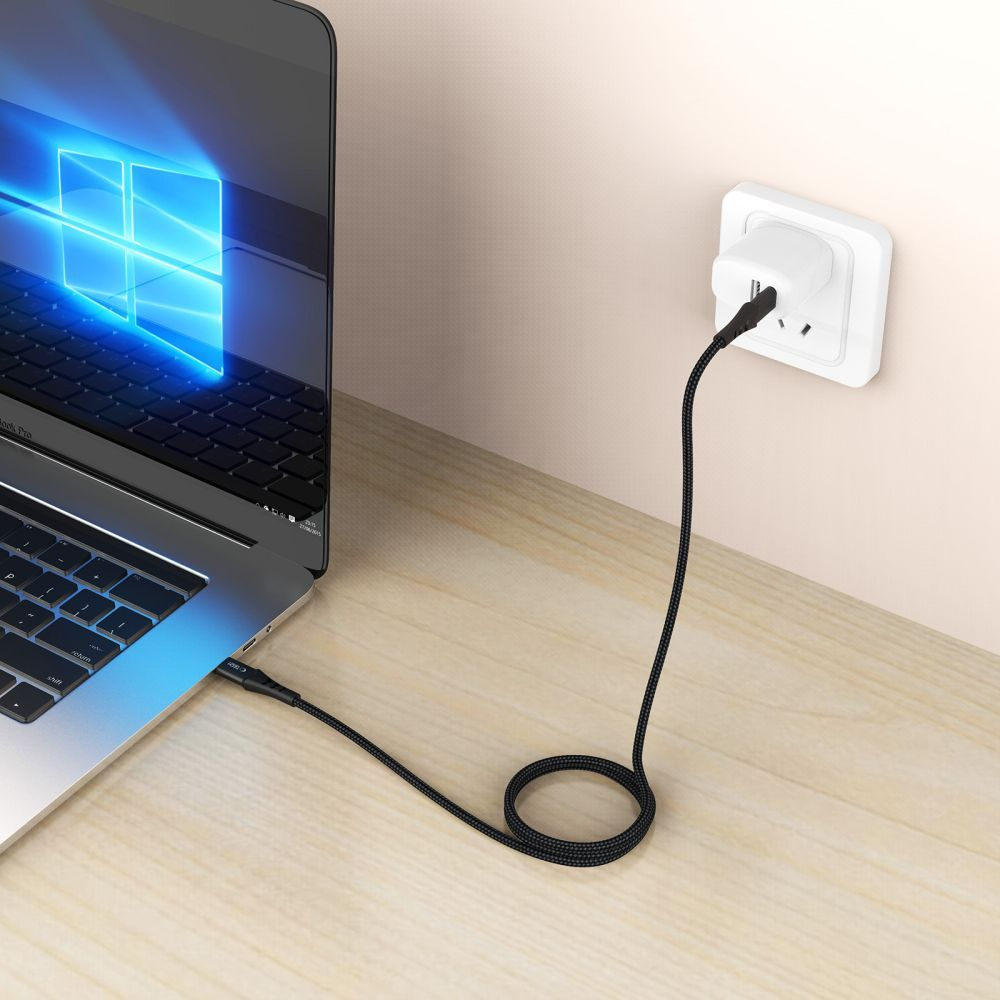 Cabo de Dados e Carregamento USB-C - USB-C Tech-Protect UB11T Ultraboost, 100W, 2m, Preto