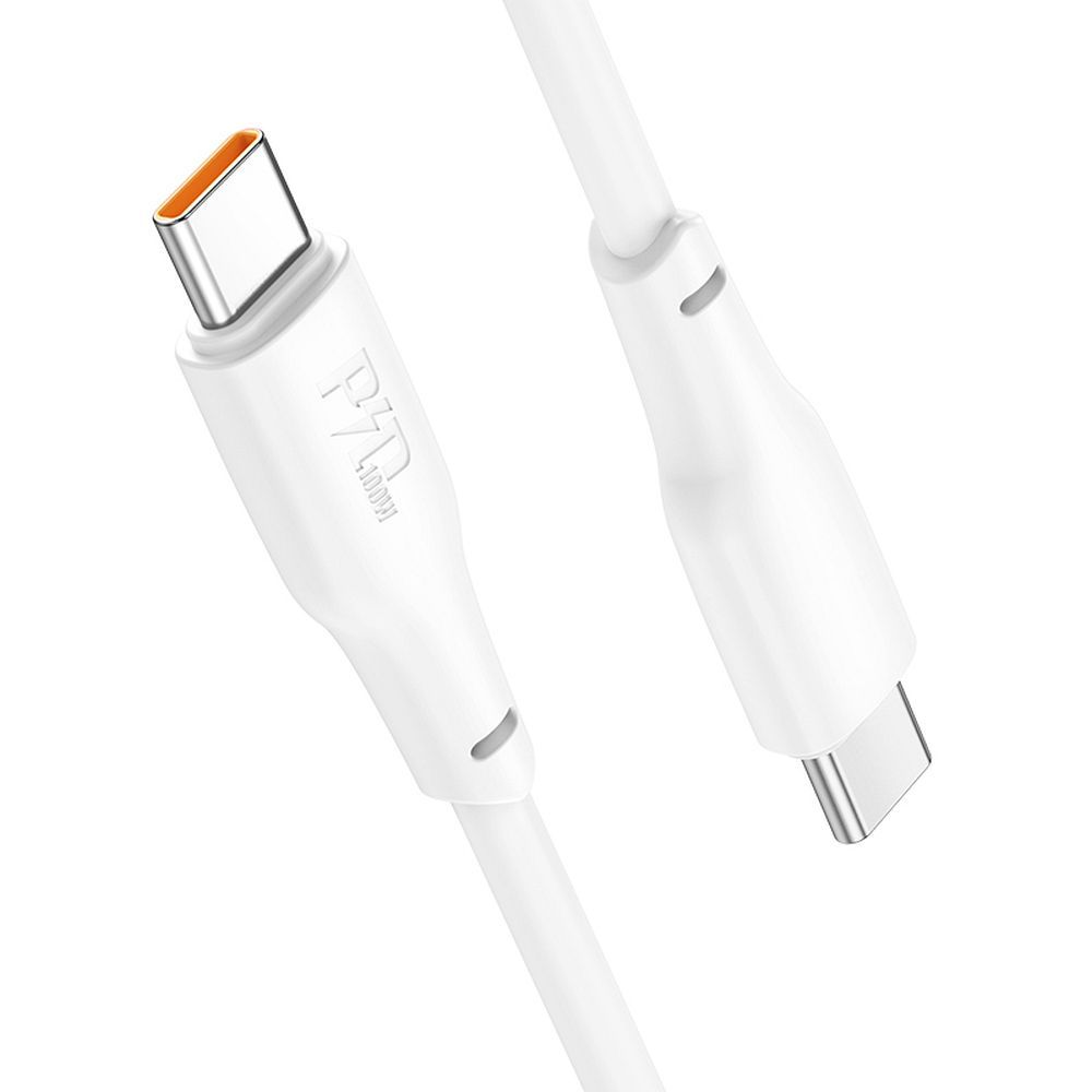Cabo de carregamento e dados USB-C - USB-C HOCO X93 USB-C, 100W, 2m, Branco