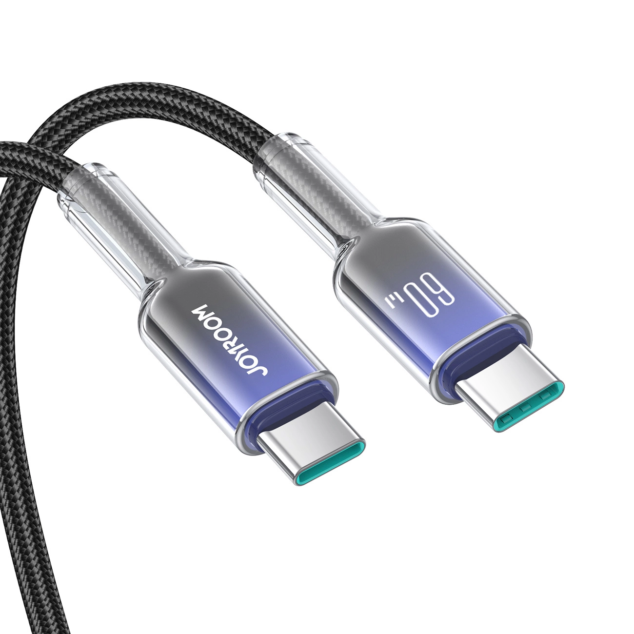 Cabo de Dados e Carregamento USB-C - USB-C Joyroom S-A42, 60W, 1.2m, Preto