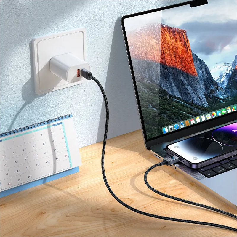 Cabo de Dados e Carregamento USB-C - Lightning HOCO X118 Display, 27W, 1m, Preto