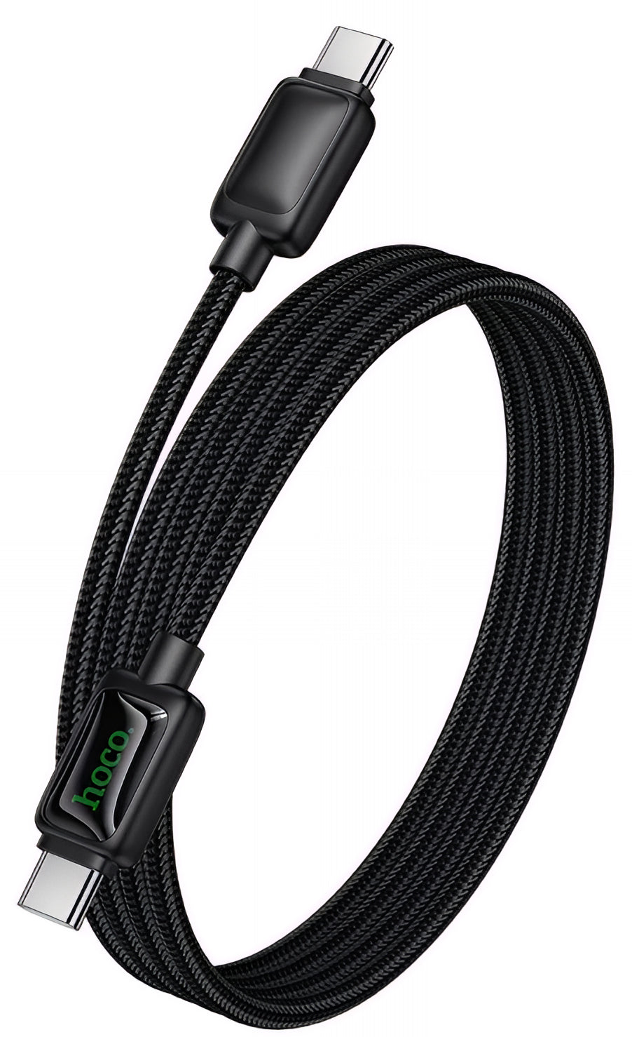 Cabo de Dados e Carregamento USB-C - USB-C HOCO U146, 60W, 1.2m, Preto