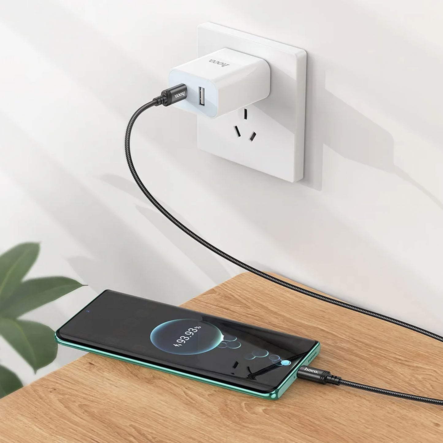 Cabo de Dados e Carregamento USB-C - USB-C HOCO X91, 60W, 3m, Preto
