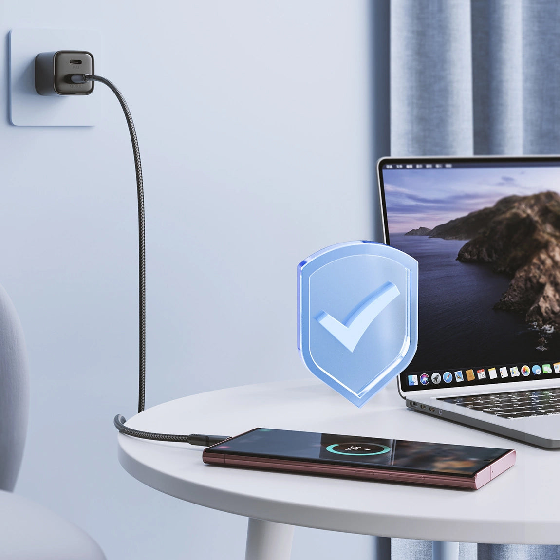 Cabo de Dados e Carregamento USB-A - USB-C Joyroom S-A11, 18W, 1.2m, Preto