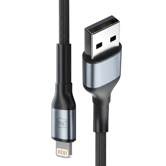 Cabo de Dados e Carregamento USB-A - Lightning 3MK Hyper N, 12W, 1m, Preto