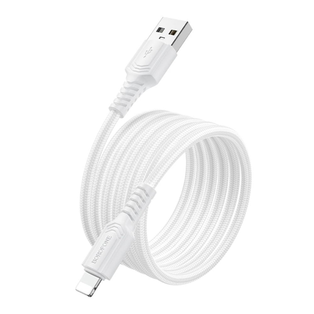 Cabo de Dados e Carregamento USB-A - Lightning Borofone BX116 Certain, 18W, 1m, Preto