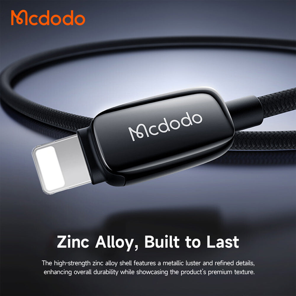 Cabo de Dados e Carregamento USB-A - Lightning McDodo CA-0010, 18W, 1.2m, Preto