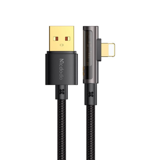 Cabo de Dados e Carregamento USB-A - Lightning McDodo CA-3510 Angled, 18W, 1.2m, Preto