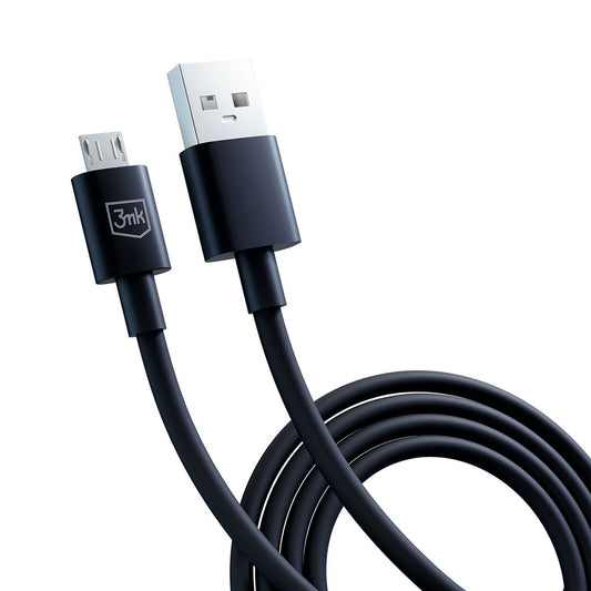 Cabo de Dados e Carregamento USB-A - microUSB 3MK Hyper, 18W, 1.2m, Preto