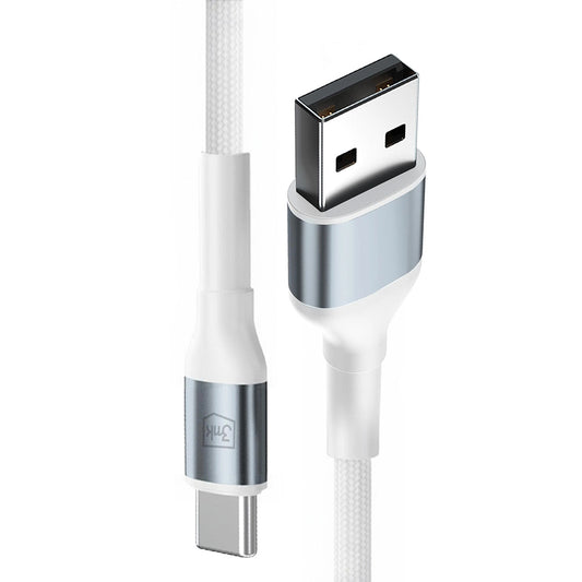 Cabo de Dados e Carregamento USB-A - USB-C 3MK Hyper N, 18W, 1m, Branco