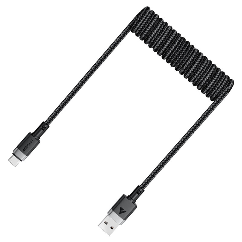 Cabo de Dados e Carregamento USB-A - USB-C Acefast C14-04, 18W, 1.2m, Preto