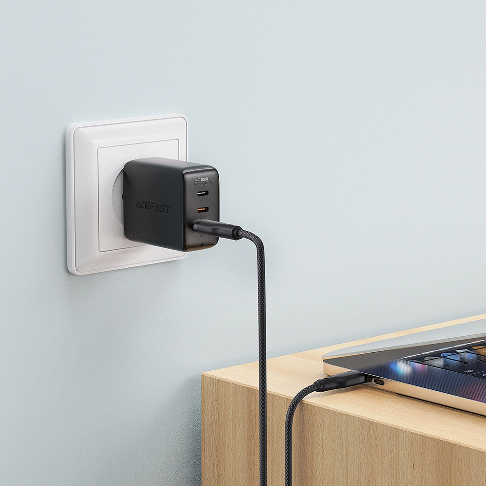 Cabo de Dados e Carregamento USB-A - USB-C Acefast C8-04, 18W, 1.2m, Preto